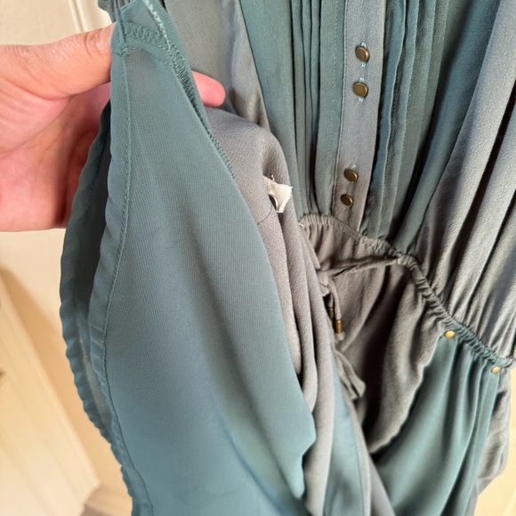 Maeve Anthropologie Pelona Sage Green Sleeveless Mini Dress Size S - Picture 10 of 13